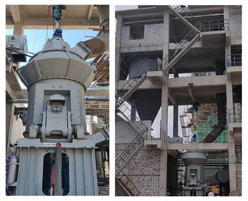 Αλέθοντας σύστημα τσιμέντου μύλων VRM 85T/H-730T/H HVM κάθετο ακατέργαστο