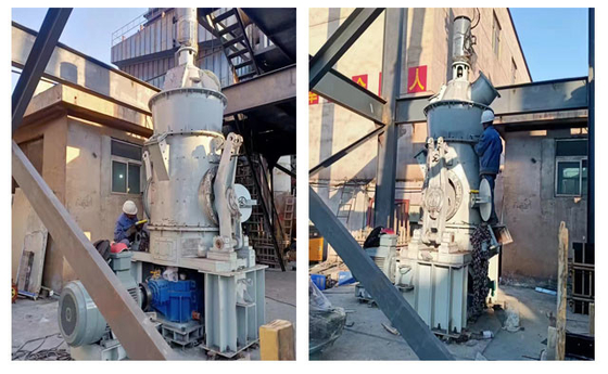 85-730T/H κάθετες εγκαταστάσεις μύλων κυλίνδρων τσιμέντου για τη λείανση χαλαζία άνθρακα πρώτης ύλης